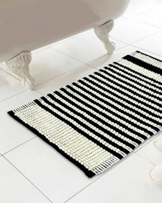 Romo Bathmat 46x76cm Black and White