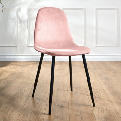 Ron Dining Chair - Velvet Pink