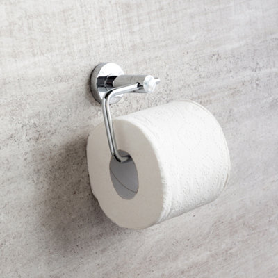 Ronda Chrome Toilet Roll Holder - 3