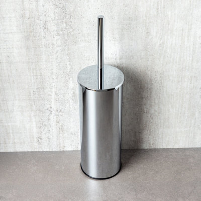 Ronda Round Chrome Toilet Brush & Holder