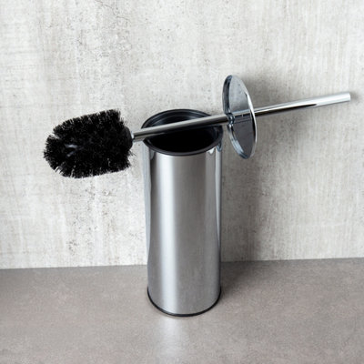 Ronda Round Chrome Toilet Brush & Holder - 3