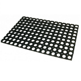 Rondo Outdoor Boot Scraper Rubber Door Mat Patio Doorway Non Slip Mat 40cm x 60cm