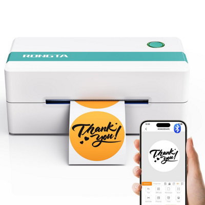 Rongta Bluetooth Label Printer 4 x 6, Wireless Thermal for Shipping ...