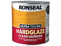 Ronseal 09008 Ultra Tough Hardglaze Internal Clear Gloss Varnish 250ml RSLUTVHG250