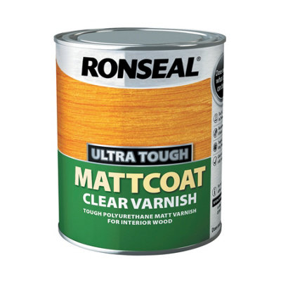 Ronseal 09056 Ultra Tough Internal Clear Mattcoat Varnish 750ml RSLUTVMC750