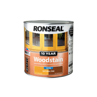 Ronseal 10 Year Woodstain Satin Natural Pine 2.5L