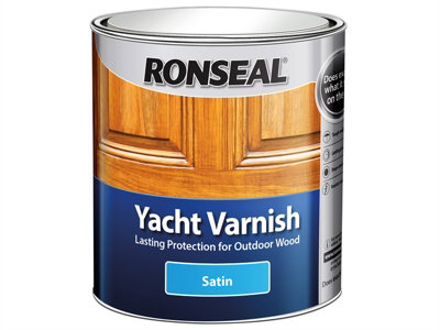 Ronseal 30241 Exterior Yacht Varnish Satin 250ml RSLYVS250