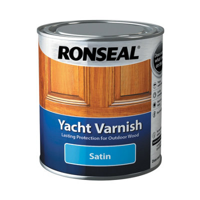 Ronseal 30242 Exterior Yacht Varnish Satin 500ml RSLYVS500