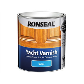 Ronseal 30242 Exterior Yacht Varnish Satin 500ml RSLYVS500