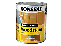 Ronseal 34572 Quick Drying Woodstain Satin Natural Pine 750ml RSLQDWSNP750