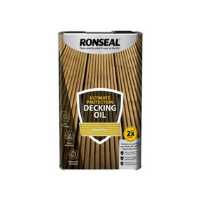 Ronseal 37300 Ultimate Protection Decking Oil Natural Pine 5 litre RSLUDONP5L