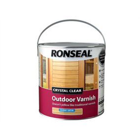 Ronseal 37366 Crystal Clear Outdoor Varnish Satin 2.5 litre RSLCCODVS25L