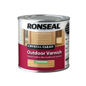 Ronseal 37367 Crystal Clear Outdoor Varnish Matt 250ml RSLCCODVM250