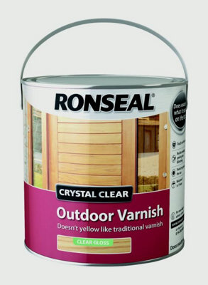 Ronseal 37369 Crystal Clear Outdoor Varnish Matt 2.5 litre RSLCCODVM25L
