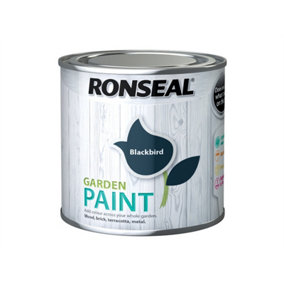 Ronseal 37382 Garden Paint Black Bird 250ml RSLGPBLKB250