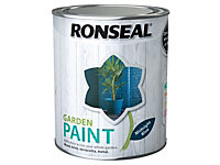 Ronseal 37413 Garden Paint Midnight Blue 750ml Exterior Outdoor Wood Shed Metal Brick