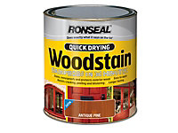 Ronseal 37462 Quick Drying Woodstain Satin Smoked Walnut 750ml RSLQDWSSW750