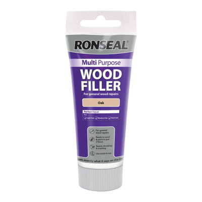 Ronseal 37531 Multipurpose Wood Filler Tube Oak 100g RSLMPWFO100G DIY