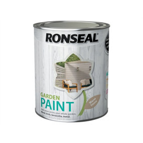 Ronseal 37603 Garden Paint Warm Stone 750ml Exterior Outdoor Wood Shed Metal