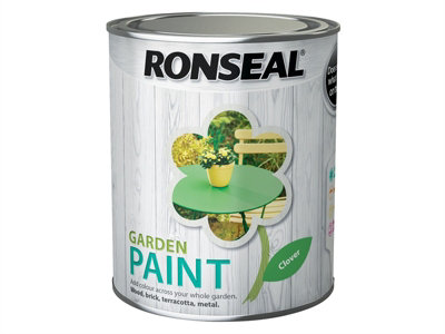 Ronseal 37605 Garden Paint Clover 750ml Exterior Outdoor Wood Shed Metal Brick