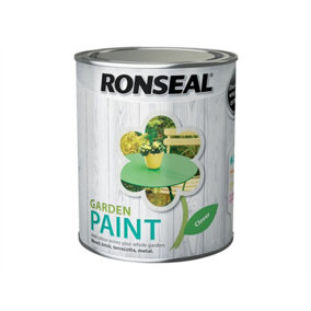 Ronseal 37605 Garden Paint Clover 750ml Exterior Outdoor Wood Shed Metal Brick