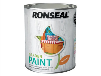 Ronseal Outdoor Garden Paint - For Exterior Wood Metal Stone Brick
