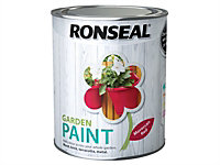 Ronseal 38269 Garden Paint Moroccan Red 750ml Exterior Outdoor Wood Shed Metal