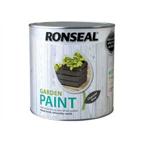 Ronseal 38509 Garden Paint Charcoal Grey 2.5L Exterior Outdoor Wood Shed Metal