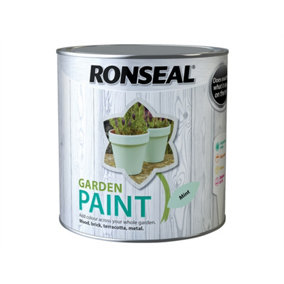 Ronseal 38511 Garden Paint Mint 2.5L Exterior Outdoor Wood Shed Metal Brick