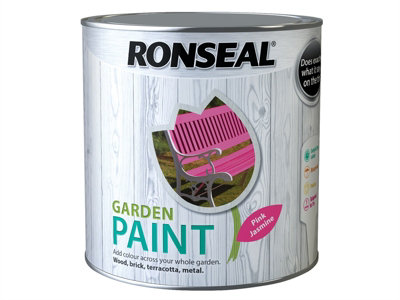 Ronseal 38513 Garden Paint Pink Jasmine 2.5L Exterior Outdoor Wood Shed Metal