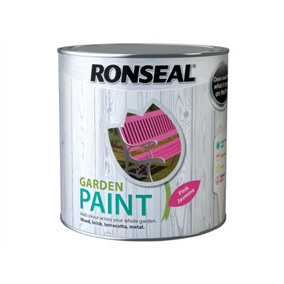 Ronseal 38513 Garden Paint Pink Jasmine 2.5L Exterior Outdoor Wood Shed Metal
