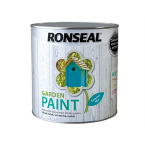 Ronseal 38514 Garden Paint Summer Sky 2.5L Exterior Outdoor Wood Shed Metal Brick