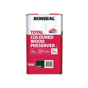 Ronseal 38591 Trade Total Wood Preserver Green 5 litre RSLTTWPGR5L