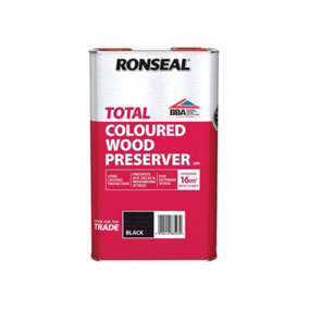 Ronseal 38593 Trade Total Wood Preserver Black 5 litre RSLTTWPBL5L