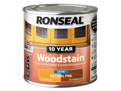 Ronseal 38666 10 Year Woodstain Natural Pine 250ml RSL10WSNP250