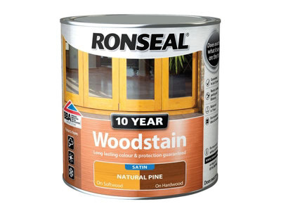 10 Year Weatherproof Wood Paint Black Gloss 2.5 litre