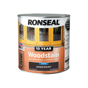 Ronseal 38689 10 Year Woodstain Smoked Walnut 2.5 litre RSL10WSSW25L
