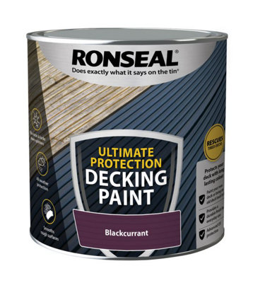 Ronseal 39097 Ultimate Protection Decking Paint Blackcurrant 2.5 litre RSLDPBC25L