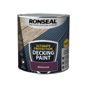 Ronseal 39097 Ultimate Protection Decking Paint Blackcurrant 2.5 litre RSLDPBC25L