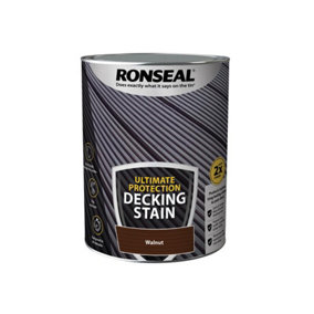 Ronseal 39105 Ultimate Protection Decking Stain Walnut 5 litre RSLNUDSWN5L