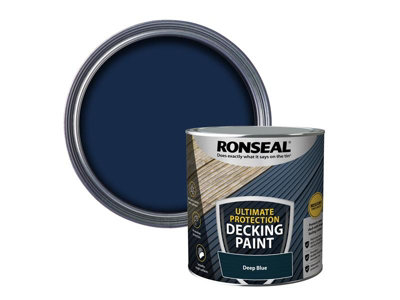 Ronseal 39147 Ultimate Protection Decking Paint Deep Blue 2.5 litre RSLDPDB25L