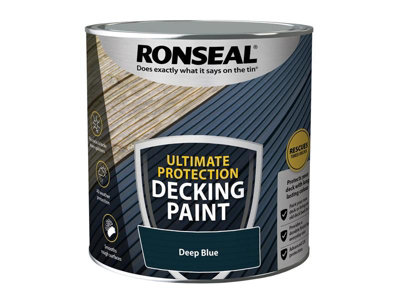 Ronseal 39147 Ultimate Protection Decking Paint Deep Blue 2.5 litre RSLDPDB25L