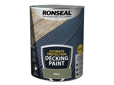 Ronseal 39163 Ultimate Protection Decking Paint Willow 5 litre RSLDPW5L