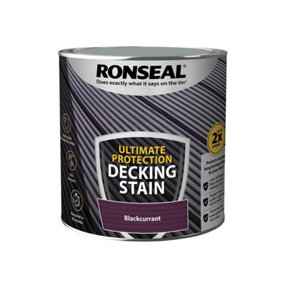 Ronseal 39219 Ultimate Protection Decking Stain Blackcurrant 2.5 litre RSLNUDSBC25L
