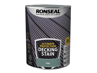 Ronseal 39222 Ultimate Protection Decking Stain Sage 5 litre RSLNUDSS5L