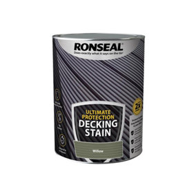 Ronseal 39224 Ultimate Protection Decking Stain Willow 5 litre RSLNUDSW5L