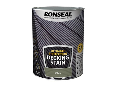 Ronseal 39224 Ultimate Protection Decking Stain Willow 5 litre RSLNUDSW5L