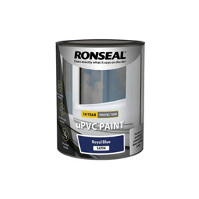 Ronseal 39390 uPVC Paint Royal Blue Satin 750ml RSLUPVCRBS75