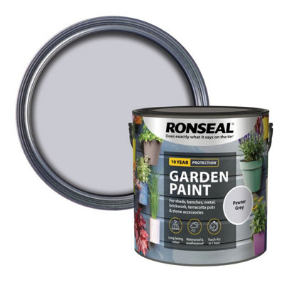 Ronseal 39444 Garden Paint Pewter Grey 2.5 litre RSLGPPG25L