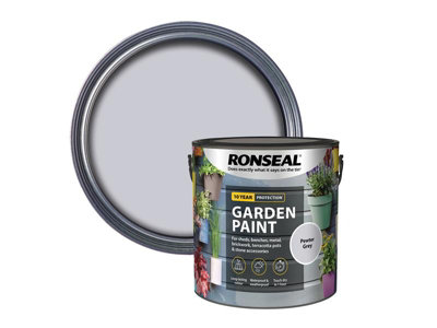 Ronseal 39444 Garden Paint Pewter Grey 2.5 litre RSLGPPG25L